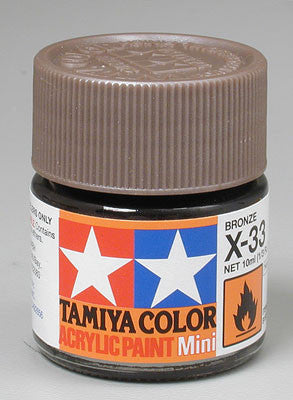 Tamiya Acrylic Mini X-33 Bronze 1/3 oz (TAM81533)