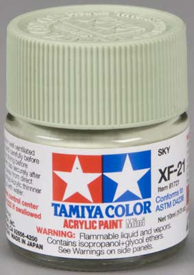 Tamiya Acrylic Mini XF-21 Sky 1/3 oz (TAM81721)