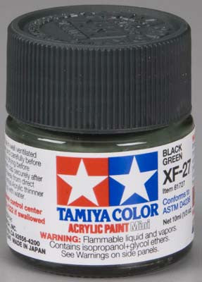 Tamiya Acrylic Mini XF-27 Black Green 1/3 oz (TAM81727)