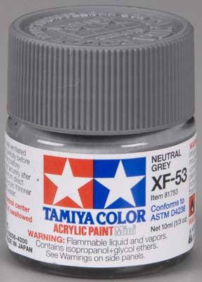 Tamiya Acrylic Mini XF-53 Neutral Gray 1/3 oz    (TAM81753)