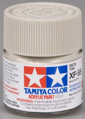 Tamiya Acrylic Mini XF-55 Deck Tan 1/3 oz (TAM81755)