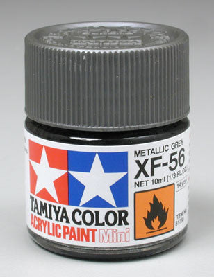 Tamiya Acrylic Mini XF-56 Metallic Gray 1/3 oz (TAM81756)