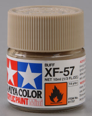 Tamiya Acrylic Mini XF-57 Buff 1/3 oz (TAM81757)