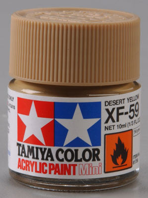 Tamiya Acrylic Mini XF-59 Desert Yellow 1/3 oz (TAM81759)
