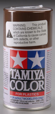 Tamiya Spray Lacquer TS-1 Red Brown 3 oz  (TAM85001)