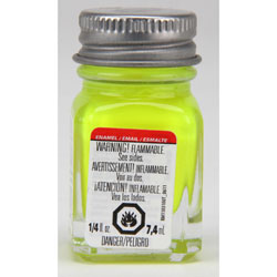 Testors Enamel 1/4oz, Yellw Fluorescent  (TES1177TT)