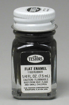 Testors Flat Rubber 1/4 oz (TES1183TT)