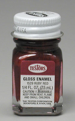 Testors 1/4 oz Metal Flake Red    (TES1529TT)