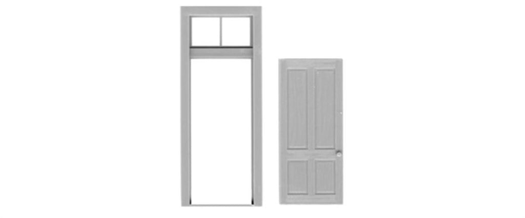 TICHY 4 Panel Door/Frame 2 Lite transom (TIC2035)