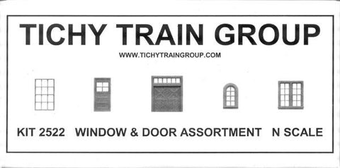 TICHY WINDOW & DOOR ASSORTMENT N SCALE (TIC2522)