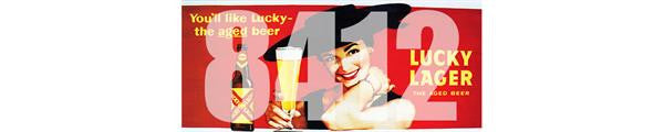 TICHY LUCKY LAGER BEER BILLBOARD (TIC8412)