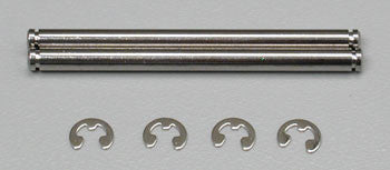 Traxxas Chrome Suspension Pin w/Clip 44mm (2)  (TRA2640)