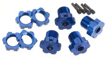 Traxxas Wheel Hubs Splined 17mm Blue-Anodized (4) (TRA5353X)