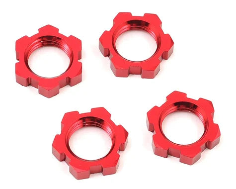 Traxxas Wheel Nut 17MM Serrated  (Red) (4)   (TRA7758R)