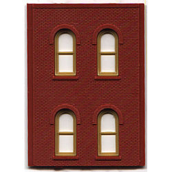 Woodland Scenics HO DPM 2 Story/4 Arch Window (4) (WOO30108)