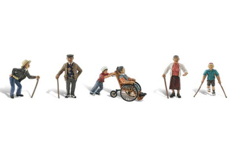 Woodland Scenics Physically Challenged (6 Figures w/Walking Aids) (WOOA1946)