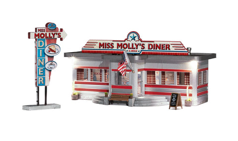 Woodland Scenics Miss Molly's Diner - HO Scale  (WOOBR5066)
