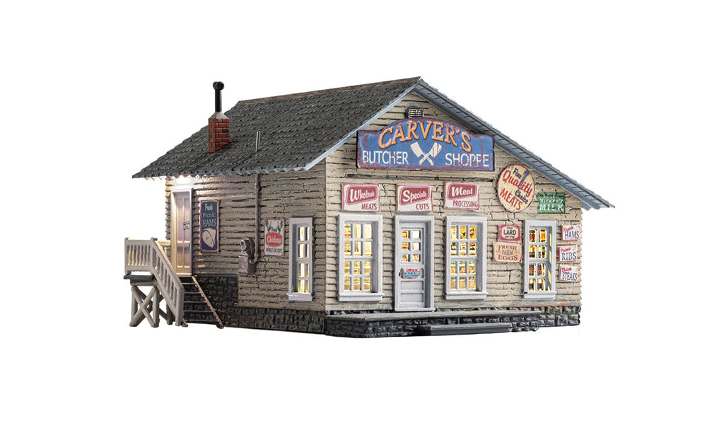 Woodland Scenics Carver's Butcher Shoppe - HO Scale  (WOOBR5068)