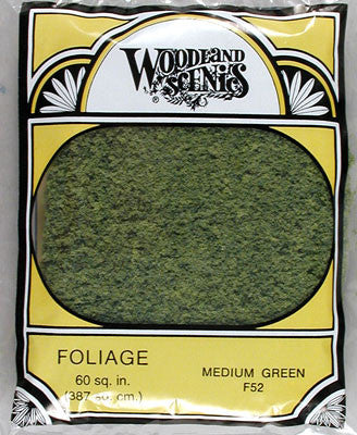 Woodland Scenics FOLIAGE MEDIUM GREEN (WOOF52)