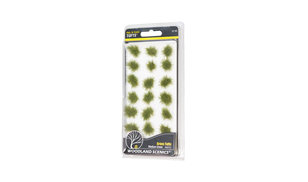 Woodland Scenics Medium Green Grass Tufts   (WOOFS771)