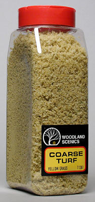WOODLAND SCENICS TURF COARSE YEL GRASS 32 OZ. (WOOT1361)