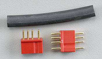 Deans Micro Plug 4R Red Polarized Connector   (WSD1242)