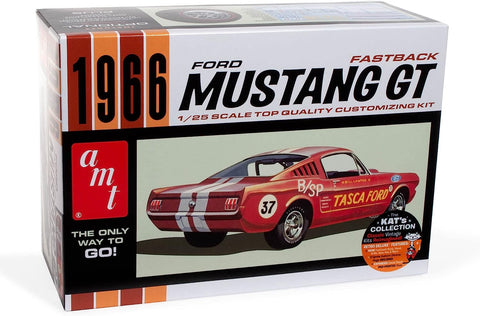 AMT 1966 Ford Mustang Fastback 2+2 1:25 Scale Model Kit  (AMT1305)