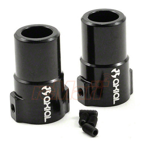 Axial XR10 Aluminum Straight Axle Adapters 2pcs Black  (AX30763)