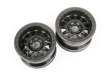 Axial 2.2" Method Beadlock Wheels IFD Wheels Black (2) (AX31178)