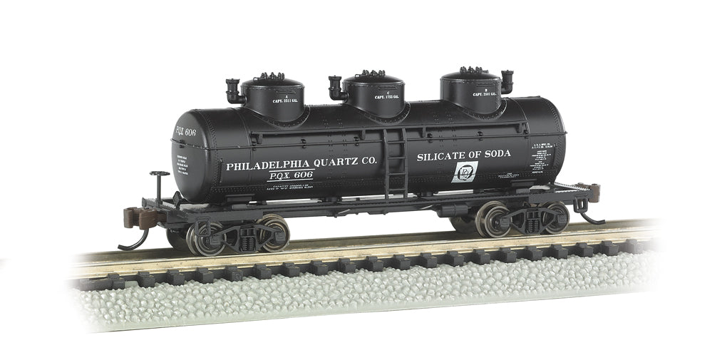 Bachmann Trains PHILADELPHIA QUARTZ CO. - 3-DOME TANK CAR  (BAC17151)