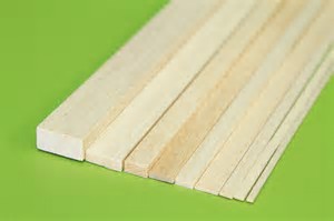 Balsa 3/8 x 3/8 x 48" Stick  (B172)