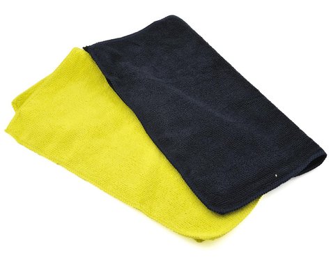 JConcepts Racing Microfiber Towel (2) (Black & Yellow)  (JCO8114)