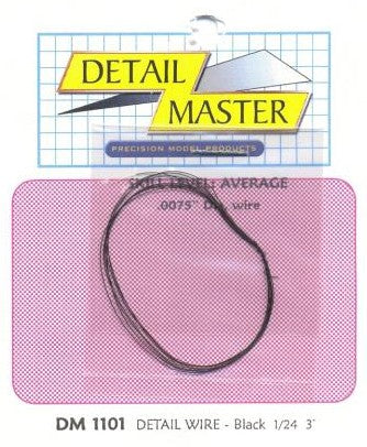 Detail Master Detail Wire - Black .0075” Dia (DM-1101)