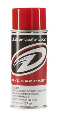 Duratrax Polycarb Spray Bright Red 4.5 oz (DTXR4287)