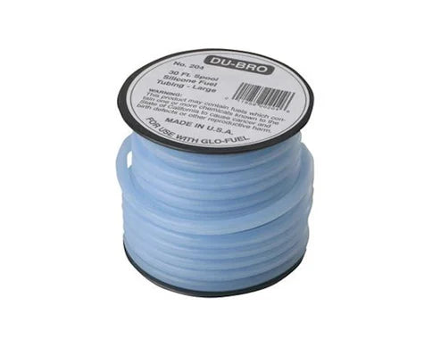 DuBro Large Silicone Fuel Tubing (Blue) (30')    (DUB204)