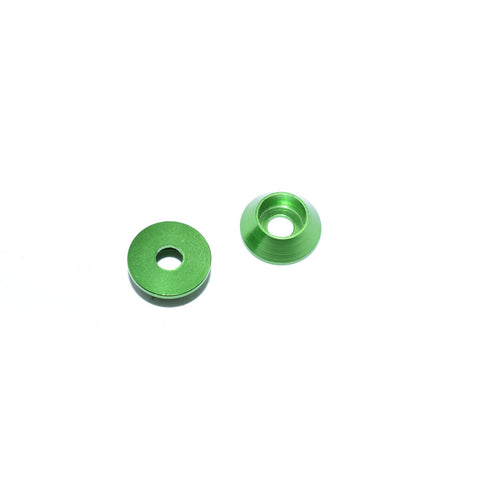 Hamilton Hobbies Alum Small Green Washers 3mm (20) (HAM130456)