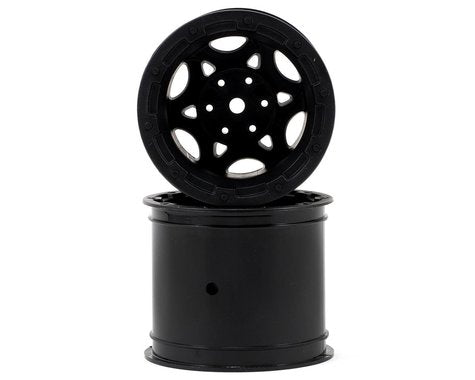 JConcepts 12mm Hex Tense 2.2" Stampede/Rustler Electric Front Wheel (2) (Black)  (JCO3335B)