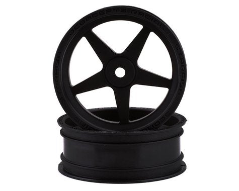 JConcepts Starfish Street Eliminator 2.2" Front Drag Racing Wheels (Black) (2) (JCO3406B)