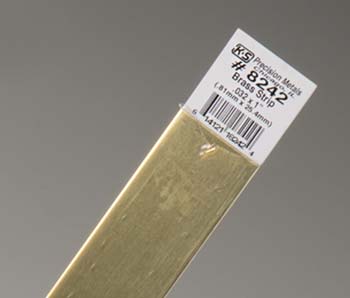 K&S Brass Strip .032x1"  (K+S242)