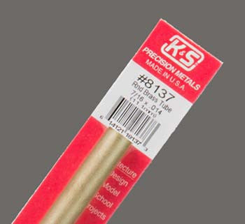 K+S Round Brass Tube 7/16" (K+S8137)