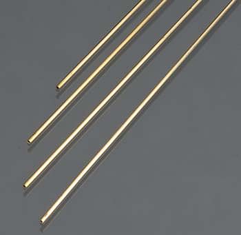 K+S 1mm x 300mm Round Brass Tube .225mm Wall (4)  (K+S9830)