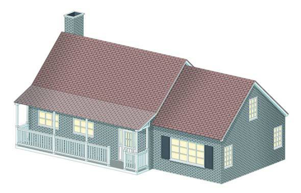 Lionel Large Suburban House  (LNL634113)