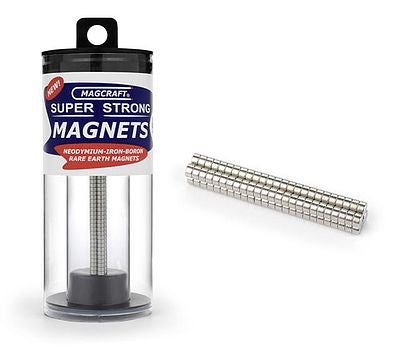 1/8''x1/16'' Rare Earth Disc Magnets (100)  (MFM566)