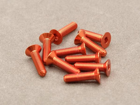 Hamilton Hobbies 3 X 16 Orange Countersunk Screws(10) (HAM130452)