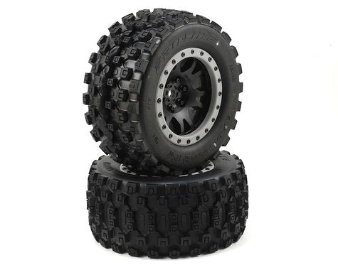 Pro-Line X-Maxx Badlands MX43 Pro-Loc Pre-Mounted All Terrain Tires (PRO1013113)