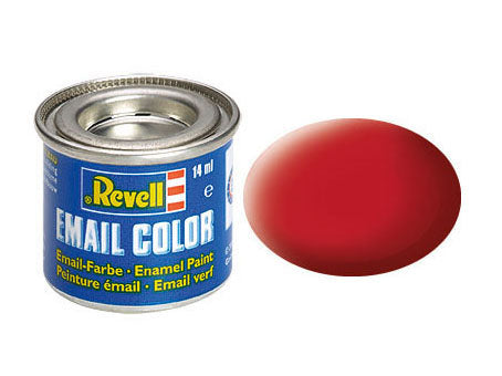 Revel  14ml Enamel Carmine Red Mat Tinlet  (RVL32136)