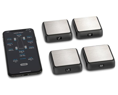 SkyRC SCWS2000 Bluetooth Corner Weight Scale System w/4 Scales  (SKY-500036-1)