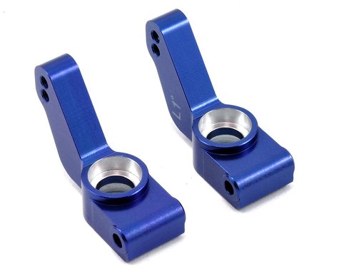 ST Racing Concepts Aluminum 1° Toe-In Rear Hub Carriers (Blue)  (STRT3652T1B)
