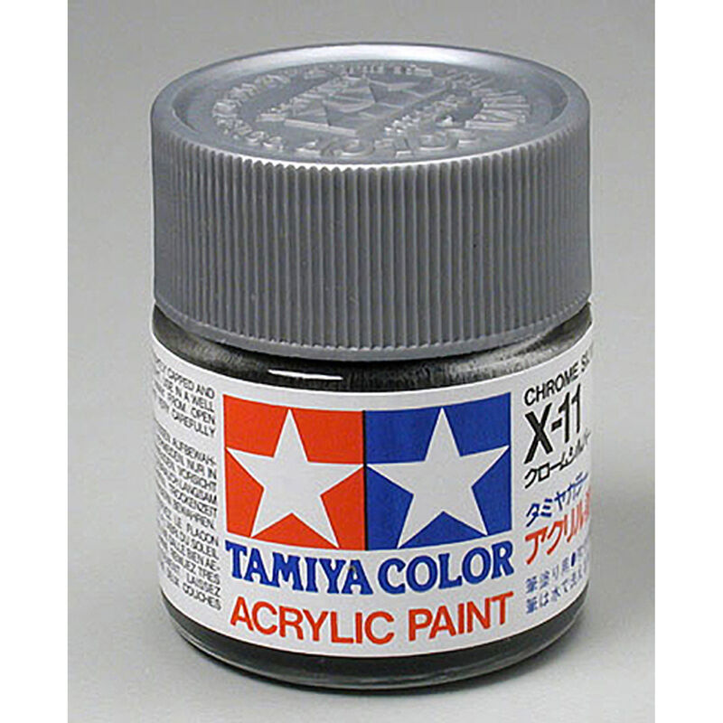 Tamiya Acrylic X11 Gloss,Chrome Silver  (TAM81011)