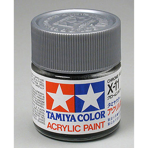 Tamiya Acrylic X11 Gloss,Chrome Silver  (TAM81011)